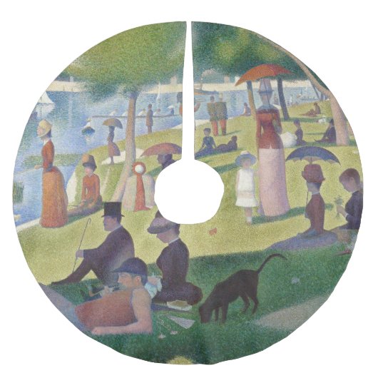 Zondag in La Grande Jatte Seurat Painting Kerstboom Rok (Voorkant)