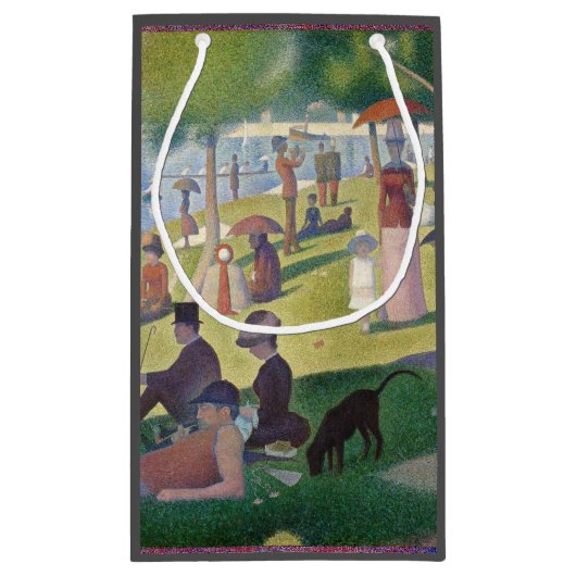 Zondag in La Grande Jatte Seurat Painting Klein Cadeauzakje (Achterkant)