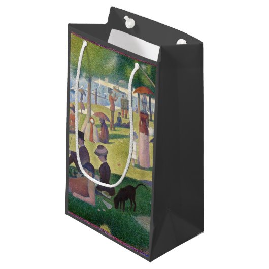 Zondag in La Grande Jatte Seurat Painting Klein Cadeauzakje (Voorkant Gekanteld)