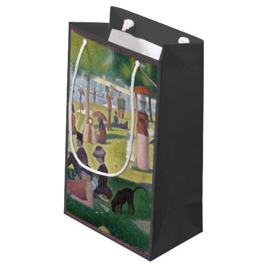 Zondag in La Grande Jatte Seurat Painting Klein Cadeauzakje (Achterkant Gekanteld)