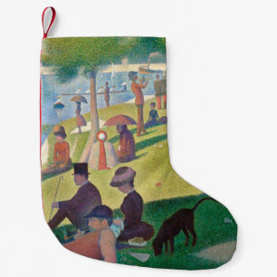 Zondag in La Grande Jatte Seurat Painting Kleine Kerstsok