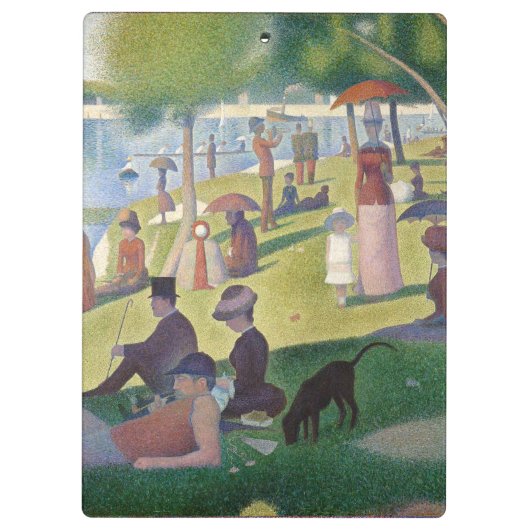 Zondag in La Grande Jatte Seurat Painting Klembord (Achterkant)
