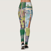Zondag in La Grande Jatte Seurat Painting Leggings (Achterkant)