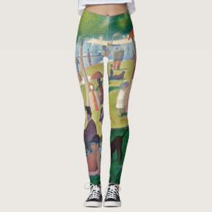 Zondag in La Grande Jatte Seurat Painting Leggings