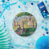 Zondag in La Grande Jatte Seurat Painting Papieren Bordje (Feest)