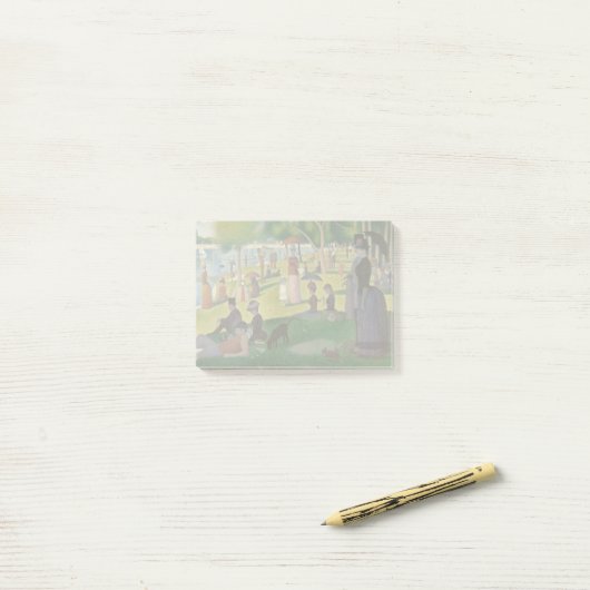 Zondag in La Grande Jatte Seurat Painting Post-it® Notes (Op bureau)