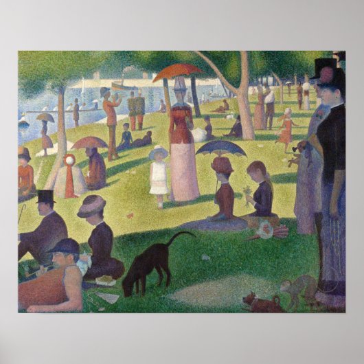 Zondag in La Grande Jatte Seurat Painting Poster (Voorkant)