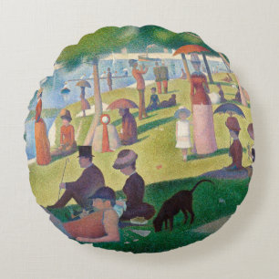Zondag in La Grande Jatte Seurat Painting Rond Kussen