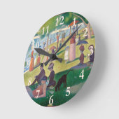 Zondag in La Grande Jatte Seurat Painting Ronde Klok (Hoek)
