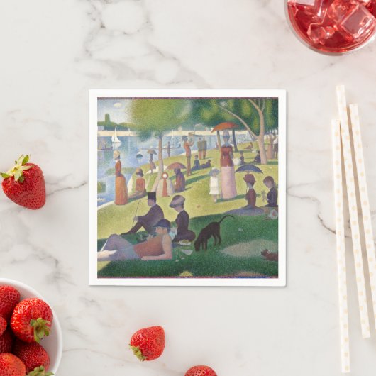 Zondag in La Grande Jatte Seurat Painting Servet (Insitu)