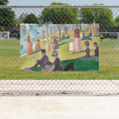Zondag in La Grande Jatte Seurat Painting Spandoek (Insitu)
