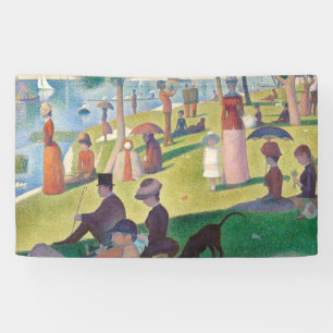 Zondag in La Grande Jatte Seurat Painting Spandoek