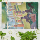 Zondag in La Grande Jatte Seurat Painting Theedoek (Gevouwen)