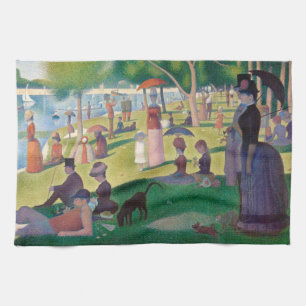 Zondag in La Grande Jatte Seurat Painting Theedoek