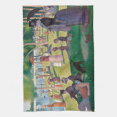 Zondag in La Grande Jatte Seurat Painting Theedoek (Verticaal)