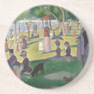 Zondag in La Grande Jatte Seurat Painting Zandsteen Onderzetter