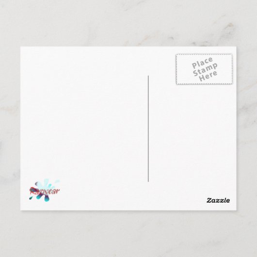 Zondag in Santa Barbara Briefkaart (Achterkant)