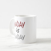 Zondag is FunDay Mok (Voorkant links)