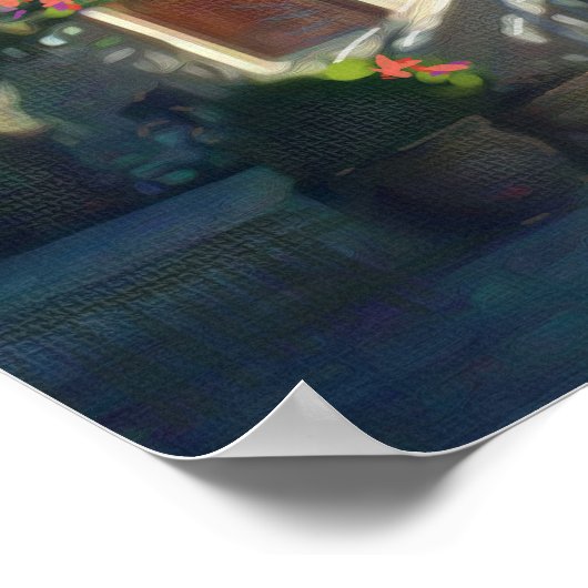 Zondag Jemin Moshe Uitzicht Jerusalem Israel Oil Poster (Hoek)