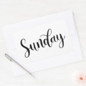Zondag - Kalligrafie / Lettering Sticker (Envelop)