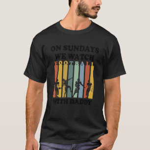 Zondag kijken we naar de sport van papa Cute T-shirt