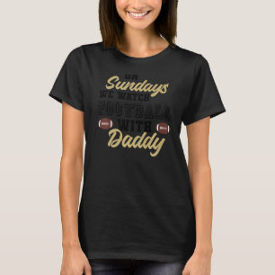 Zondag kijken we naar Football met papa Funny Foot T-shirt