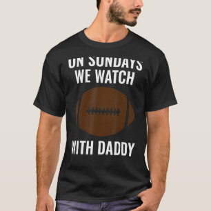Zondag kijken we naar papa Funny Family Footba T-shirt