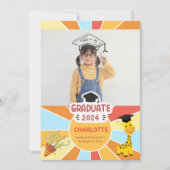 Zondag Kinder Elementaire Afstudeerfeest Uitnodige Kaart (Voorkant)