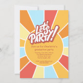 Zondag Kinder Elementaire Afstudeerfeest Uitnodige Kaart (Achterkant)