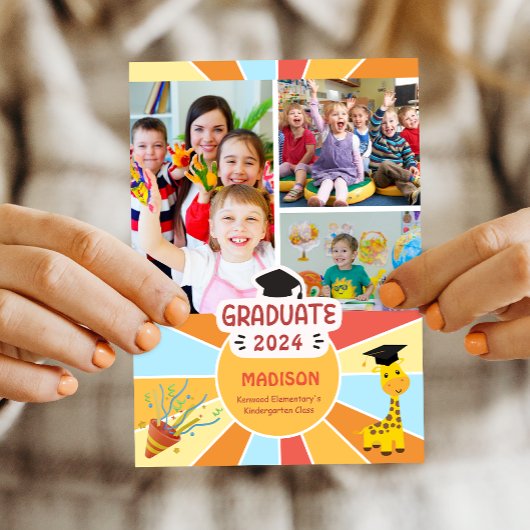 Zondag Kinder Elementaire Afstuderen Aankondiging
