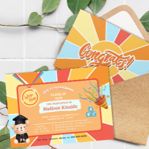 Zondag Kinder Elementaire Afstuderen Celebration Kaart