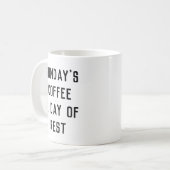 Zondag koffie, een dag van rust Mok (Voorkant links)