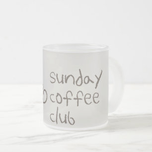 Zondag Koffieclub Mok Gezellige Koffieliefhebber