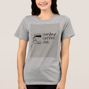 Zondag Koffieclub T-Shirt - Minimalistische Koffie