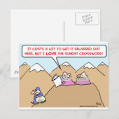 zondag kruiswoordje briefkaart (Voorkant / Achterkant)