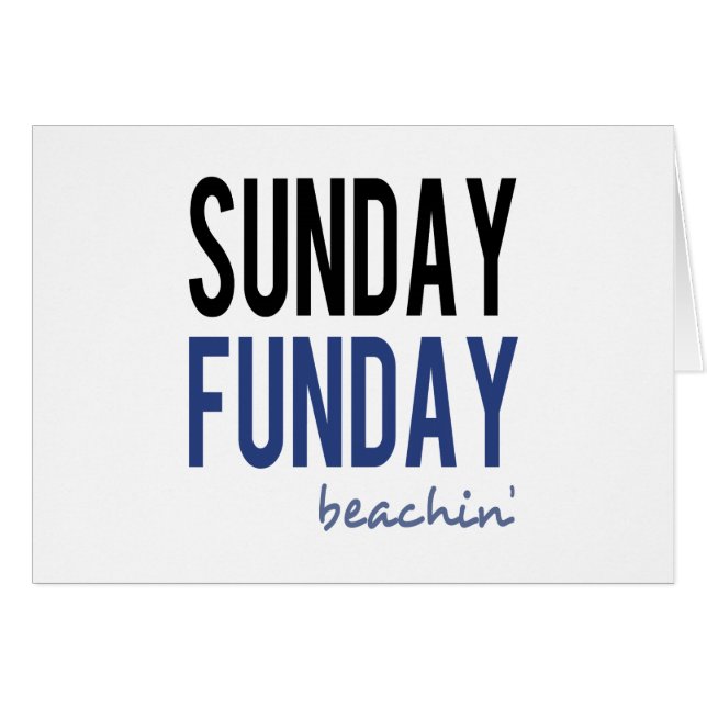 Zondag Lekker Op Het Strand (Voorkant Horizontaal)