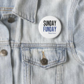 Zondag Lekker Op Het Strand Ronde Button 5,7 Cm (In situ)