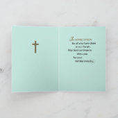 Zondag leraar dank je goede herder kaart (Binnen)