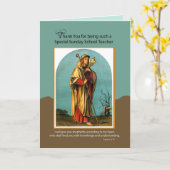 Zondag leraar dank je goede herder kaart (Gele Bloem)