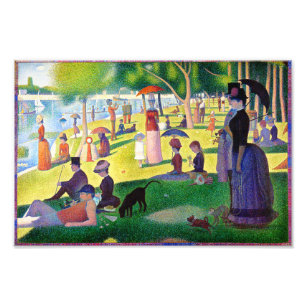 Zondag Middag op het Eiland van La Grande Jatte Foto Afdruk