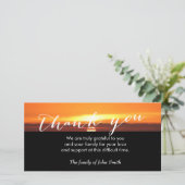 Zondag na begrafenisherinnering Dank je Bedankkaart (Staand voorkant)