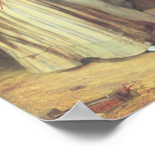 Zondag ochtend - De Walk van de Kerk, 1846 Poster (Hoek)