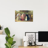 Zondag ochtend - De Walk van de Kerk, 1846 Poster (Thuiskantoor)