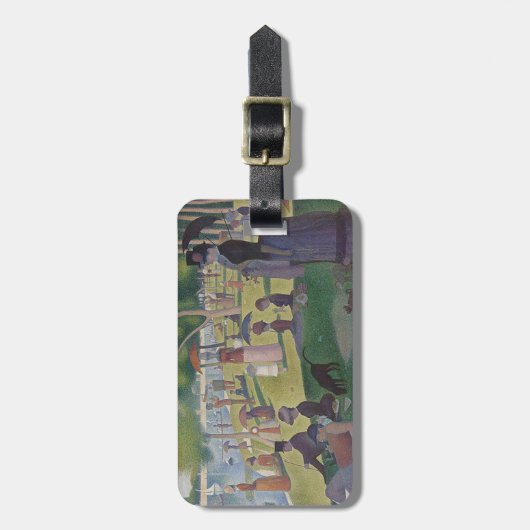 Zondag om 12.00 uur door Georges Seurat Bagagelabel (Voorkant verticaal)