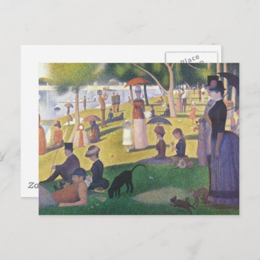 Zondag om 12.00 uur in La Grande Jatte Briefkaart (Voorkant / Achterkant)
