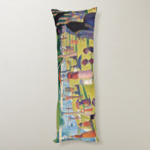 Zondag om 12.00 uur in La Grande Jatte door Seurat Lichaamskussen (Achterkant (Verticaal))