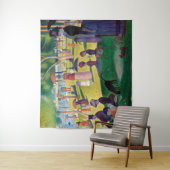 Zondag om 12.00 uur in La Grande Jatte door Seurat Wandkleed (In situ)