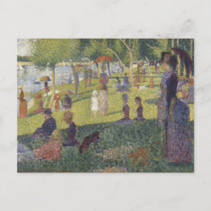 Zondag om 12.00 uur La Grande Jatte Seurat Briefkaart