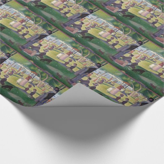 Zondag om 12.00 uur op het eiland La Grande Jatt Cadeaupapier (Hoek)