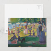 Zondag om 12.00 uur op het eiland La Grande Jatte Briefkaart (Voorkant / Achterkant)